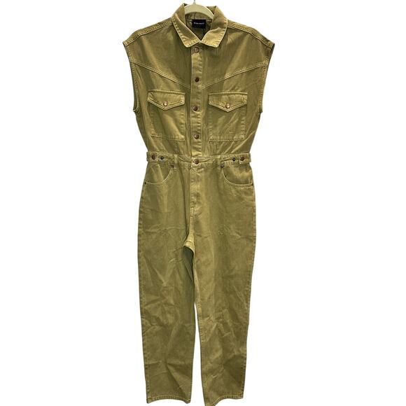 Miou Muse – Vintage Utility Jumpsuit – Green – Size Small - Picture 1 of 4